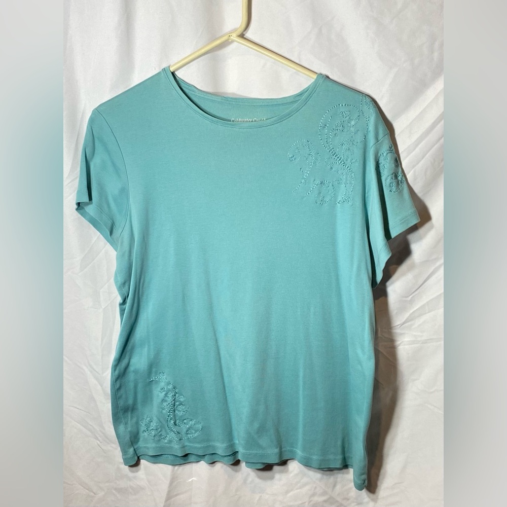 Coldwater Creek embroidered accent shirt.